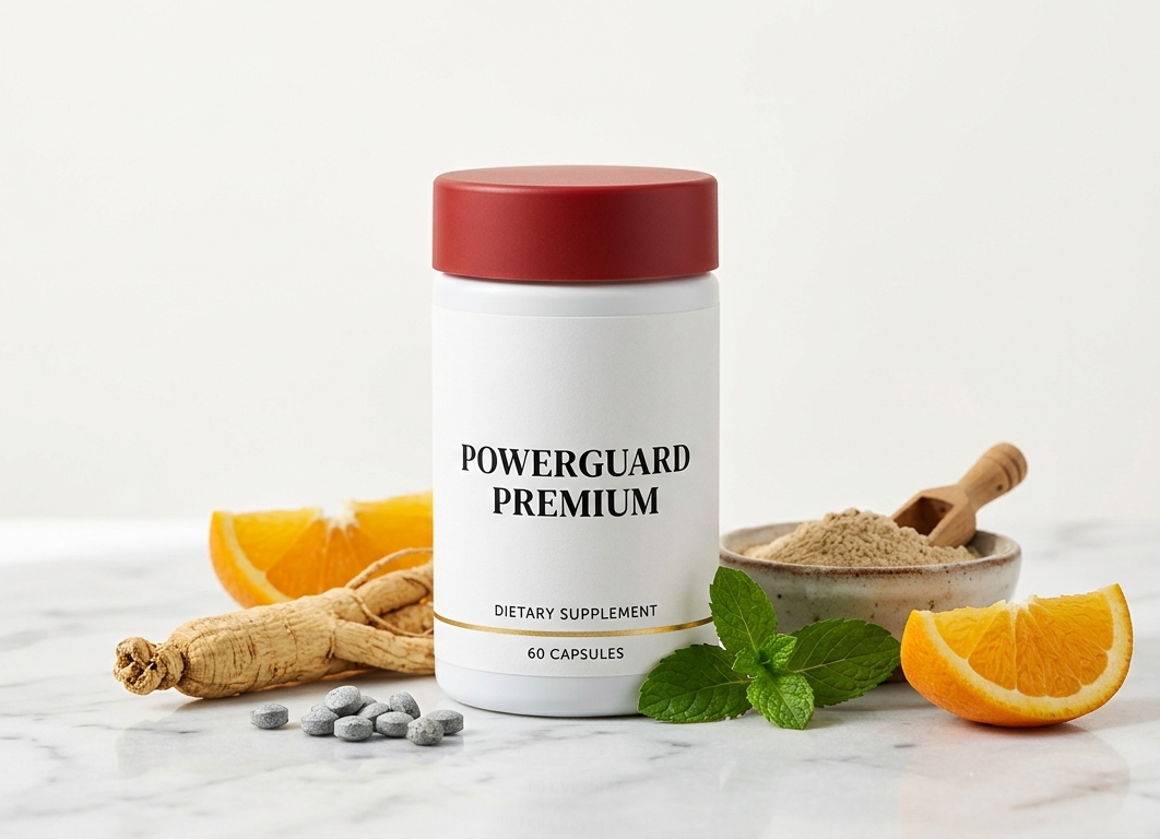 PowerGuard Premium – frasco do suplemento alimentar